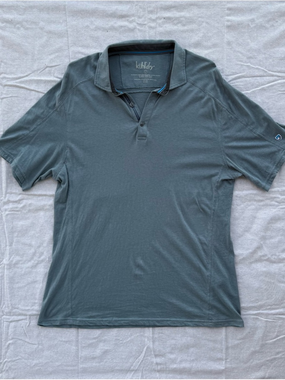 Kuhl Men's Polo in Slate Blue-Green